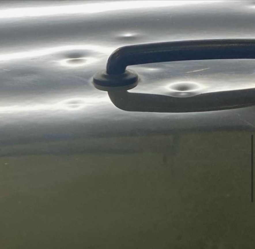 Hood hail damage